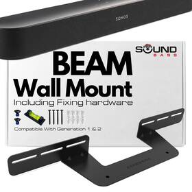 Sound Bass 706581983373 Soundbar Mount For Sonos Beam Compatible With Generation 1 And 2 Sou