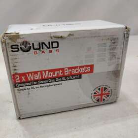 Sound Bass 706581983380 Sound-bass Wall Mount Bracket For Sonos One Sl Play 1. White Pair