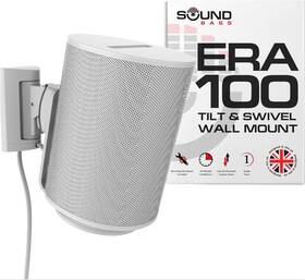 E100-sw-wm-w Sound Bass Era 100 Wall Mount Tilt Swivel Bracket For Sonos White Single