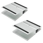 Soundxtra Universal Desktop Speaker Stand Size Small Pair Silver 602519116205