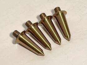 1.5ap Star Sound Technologies Audio Points Brass Isolation Spikes Lot Of 4