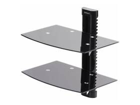 Startech 065030901222 Dual Floating Wall-mounted Av Shelves Adjustable Height Shelf For Unde