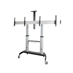 260466 Startech.com Dual Tv Cart 60in Vesa Tvs Up To 50kg/110lb Each Height