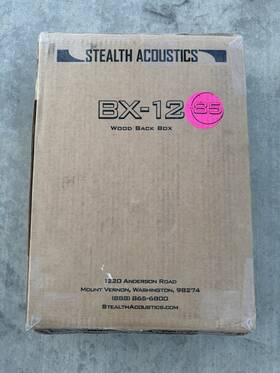 Bx-12-85 Stealth Acoustics Mdf Wood Back Box For X85 Hi-mid Brown