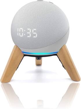Tfqf-090 Sunley Master Real Wood Stand For Echo Dots 4th Gen 5th Speaker Wooden Mount Accessorie