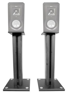 Kb-15 Technical Pro 613815730347 Pair 26 Inch Bookshelf Speaker Stands For Klipsch Speakers