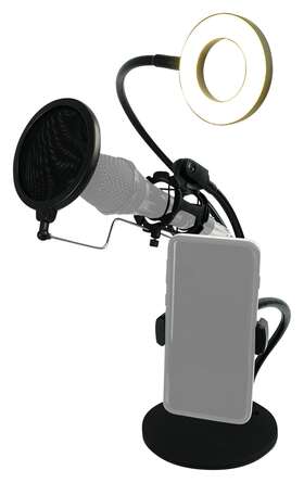 Technical Pro Liveshow3lm Home Conference Room/work From Home/office Desk Light/phone/mic Holder