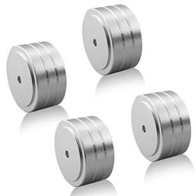 Spikes40x20mmshockp Tertullus 734391016127 4 Sets High-end Hifi Aluminum Speaker Feet Shock Base Pad