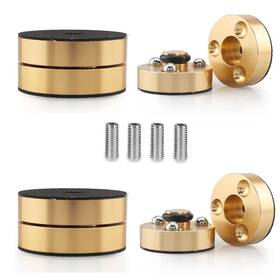 If4023g Tertullus 4 Pcs Speaker Isolation Feet Anti Vibration Pads With Stainless Steel Ball Sp