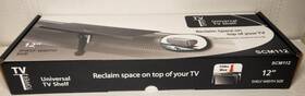 Topper-12 Tv Topper Scm112 Inch Universal Speaker Shelf-reclaim Space/no Tools- Nib