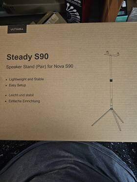 Ubca2 Ultimea Adjustable Speaker Stands For Nova S90 Easy Setup Clean Cable Pair