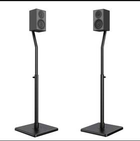Usx Mount 445032977907 Universal Speaker Stands 30 Inch -39.1 Adjustable For Satellite And Bookshelf Speakers