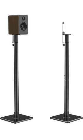 Usx Mount 797505421613 Bookshelf Speaker Stands Pair Height Adjustable Extends 32-42 Inch
