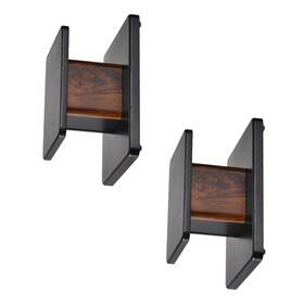 Uxcell 609044660005 2pcs Wood Speaker Stands 5.9 Inch 15cm Hollowed