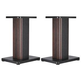 Uxcell 703820264972 2pcs Wood Grain Speaker Stands 15.7 Inch Universal Small Stand