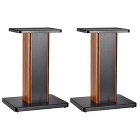 Uxcell 745060453310 2 Pack Wood Speaker Stands 15.7 Inch 40cm Stand Hollowed
