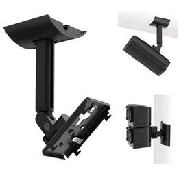 Jj1094 Varghesyla 2 Pack Adjustable Ceiling And Wall Mount Speaker Bracket Black. New