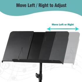 Extenders-1 Vekkia Music Stand Extenders Panel 8.7 In 12.2 2 Pc Fits W 20.5