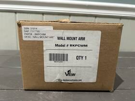 31914 Vew Deview Wall Mount Arm/ White Part # Bkpcwm