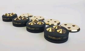 50070 Viablue Tri Spikes Black For Speaker Turntable 4 Piece Set Audiophile Grade