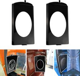 Vg012 Viagl Speaker Brackets Behind Seat 6x9 Fit For Chevy C10 1973-1987 Squarebody Black