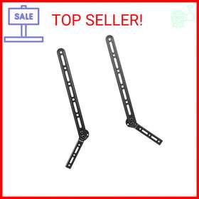 Vivo 744110098006 Universal Sound Bar Steel Bracket Speaker Mount Above Or Below Wall Mounted