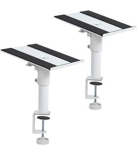 Mount-sp01cw Vivo Universal White Steel Clamp-on Desk/ Table Speaker Stands 10 Inch X9 2 Pack