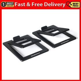 Vkherokv 445051046059 C-1 Desktop Speaker Stands For Small Speakers Tilted Tabletop Steel Computer