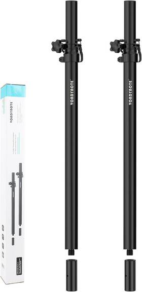 Vondynote 445046350338 Set Of 2 Speaker Pole For Subwoofer Height Adjustable Fits M20 Threaded Mount An