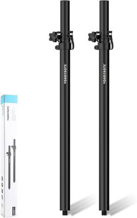 Vondynote 726084710993 Set Of 2 Speaker Pole For Subwoofer Height Adjustable Fits M20 Threaded Mount An