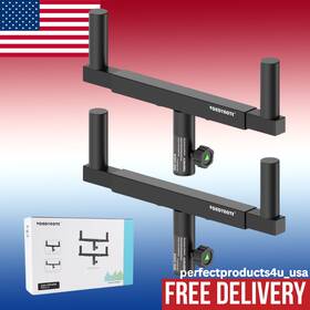 Vondynote 744110629132 Adjustable Dual Speaker Mount Bracket Set Of 2 For Easy Installation