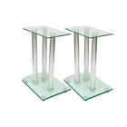 Vtg7457695820643uy Aluminum Speaker Stands Pcs Transparent Safety Glass