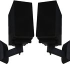 Wali 1 Pair Of Side Clamping Bookshelf Speaker Mounting Bracket Tilt Swivel Blak 811278020504