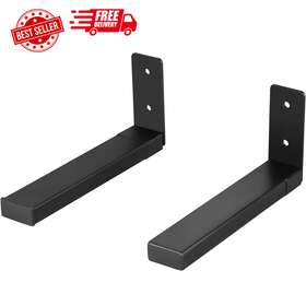 Slk201 Wali 711181025248 Center Channel Speaker Wall Mount Dual Bracket Holder Stands Hold Black
