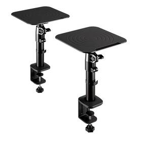 Wali 811278025684 Studio Monitor And Speaker Stand Clamp-on Desktop Set Of 2 Height Adj
