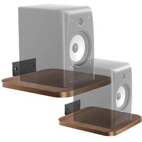 Wali 811278027473 Speaker Wall Mount Heavy Duty Bookshelf Floating Shelves Surro