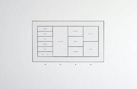 007-1na36 Wall-smart In-wall Mount For Control4 Lux 4 Gang Lighting Devices