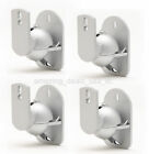Xtsb24-s4 Xtremetech Pack Lot Universal Satellite Speaker Silver Wall Mount Brackets