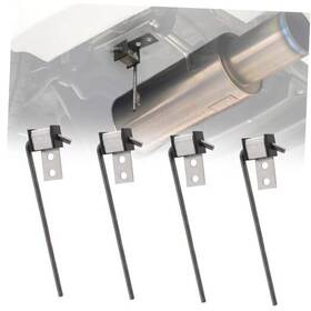 T-et22086013-2 Yebeico 4 Pack Universal Exhaust Hanger Rod Stainless Steel Muffler 10 Inch