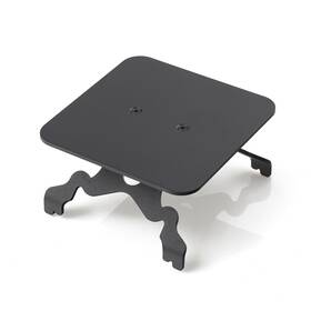 St-t2025-1-sq Yewtutis Multi-functional Metal Stand For Desktop Black Sand Effect Speaker Sp