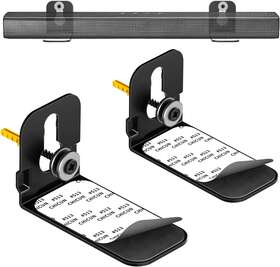 Yibracki 711181126921 Sound Bar Mounts Universal Soundbar Wall Mount Bracket Kit Black