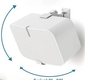X003rfazqz Yibracki Heavy Duty Speaker Wall Mount For Sonos Five Play 5 Gen2 White