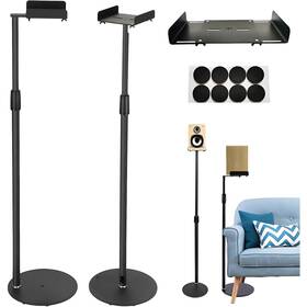 Ymokee 768362958970 128 2-pack Speaker Stand Height Adjustable Floor Stands For