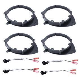 Sx-09069 Yuchenshlp 4 Set Car Front Rear Stereo Door Speaker Adapter Mounting Plates 6.5/6.75 Inc