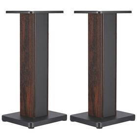 Zaplyte 703820264996 2pcs Wood Grain Speaker Stands 23.6 Inch Floor Stand Hollowed