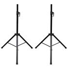Zav8371936516005jz Unbranded Generic 2 X Black Tripod Dj Pa Speaker Stands Steel Universal Adjustable Pair Hot P3s1