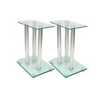 Zro2230898413278ou Aluminum Speaker Stands Pcs Transparent Safety Glass