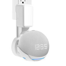 Zuolaco 760329046027 Wall Mount Stand For Echo Dot 5th Gen Space-saving Cable Management White