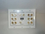 Mediabridge Home Theater Wall Plate W/binding Posts Rca & Hdmi WP3-B7/51/HD. Fixed Price $25.98.
