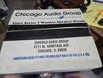 Nib Vintage Chicago Audio Group Elara Series 1 Wooden Speaker Stands. Fixed Price $129.99.